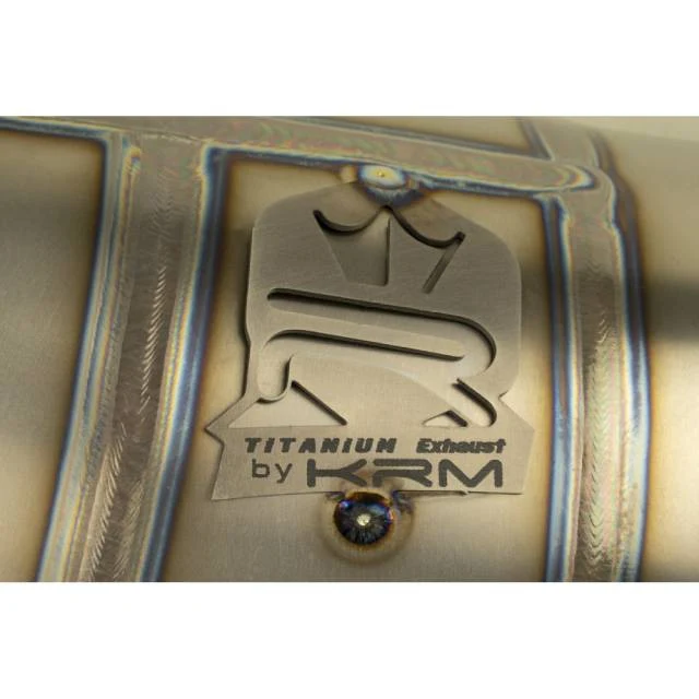 Cachecol de escape em titânio KRM Minarelli AM6 90-100cc