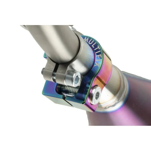 Cachecol de escape titânio violeta KRM Derbi 80-90cc