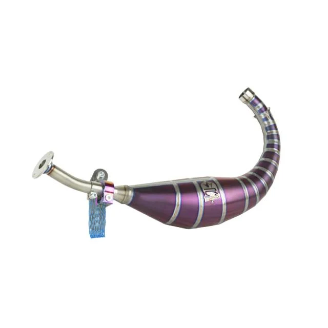 Cachecol de escape titânio violeta KRM Minarelli AM6 90-100cc