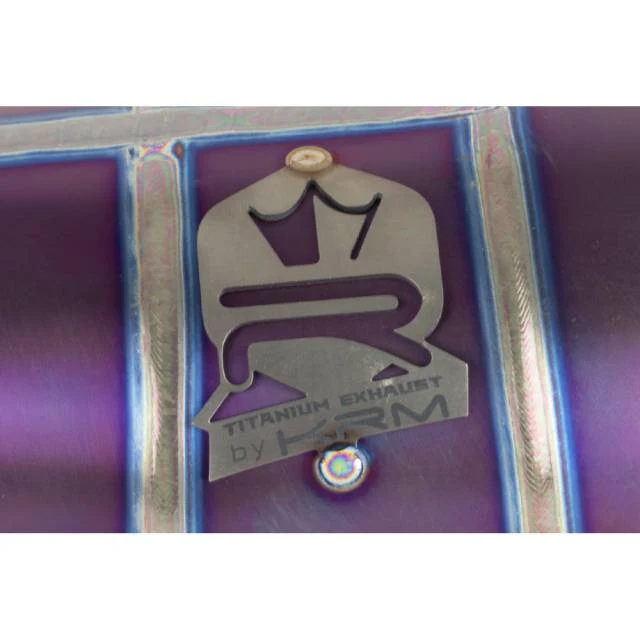 Cachecol de escape titânio violeta KRM Minarelli AM6 90-100cc