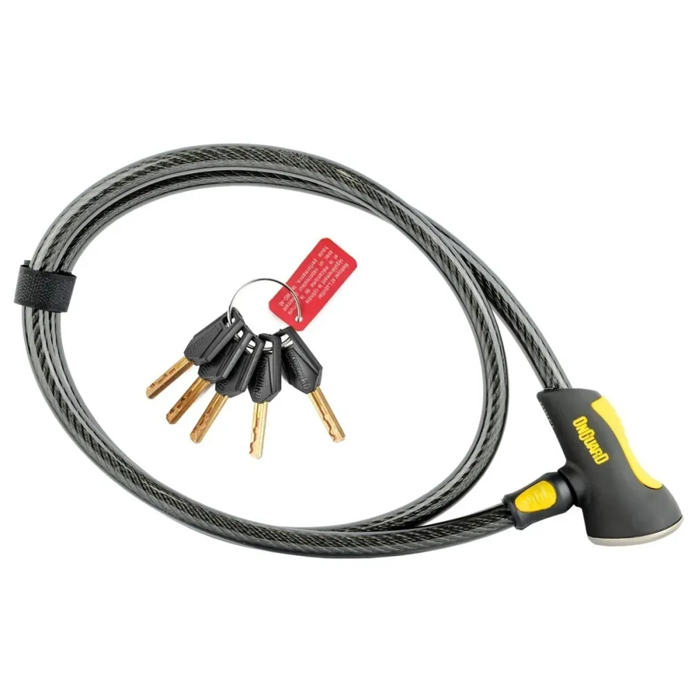 Cadeado Espiral Onguard Akita 8039 Cabo ço Chave Bike Moto