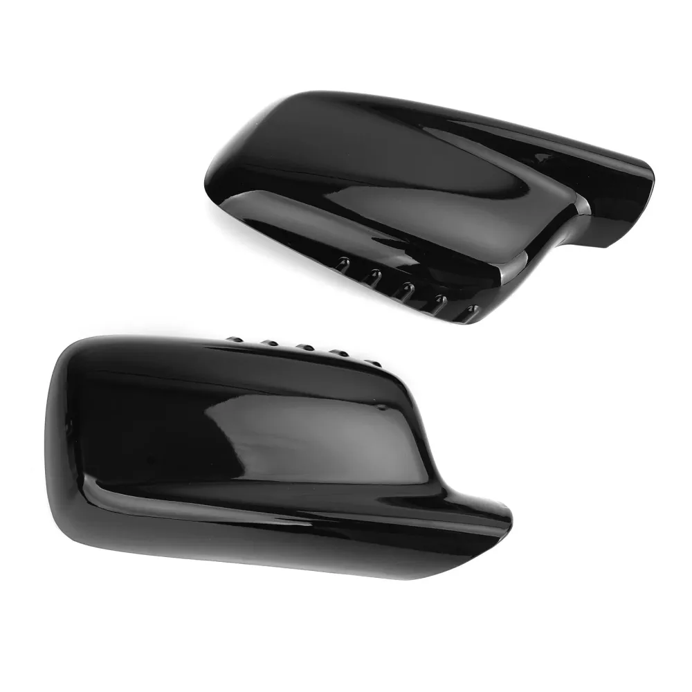 Campa de capa de espelho em par preto para BMW E46 E65 E66 745i 750i 51167074236+51167074235 Genérico