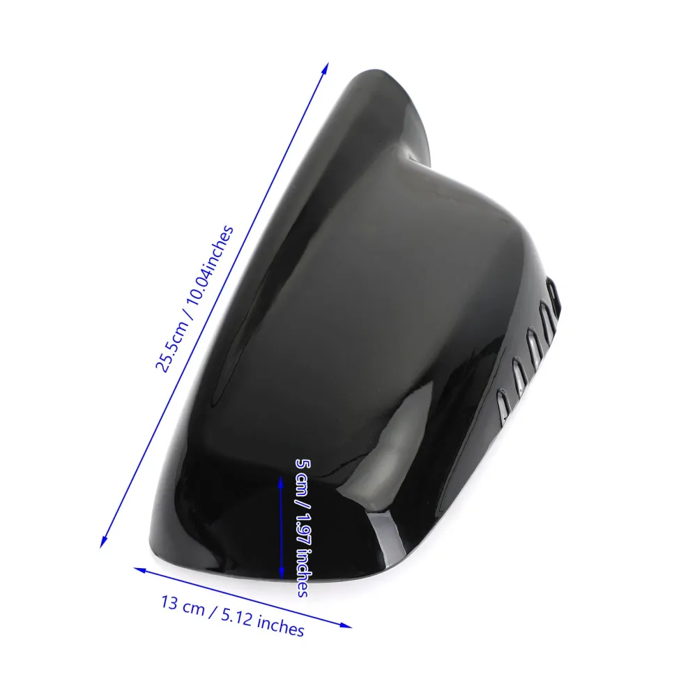Campa de capa de espelho em par preto para BMW E46 E65 E66 745i 750i 51167074236+51167074235 Genérico