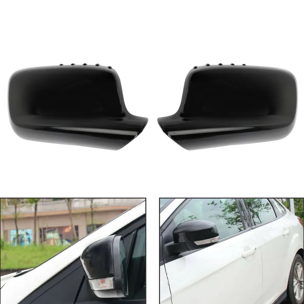 Campa de capa de espelho em par preto para BMW E46 E65 E66 745i 750i 51167074236+51167074235 Genérico