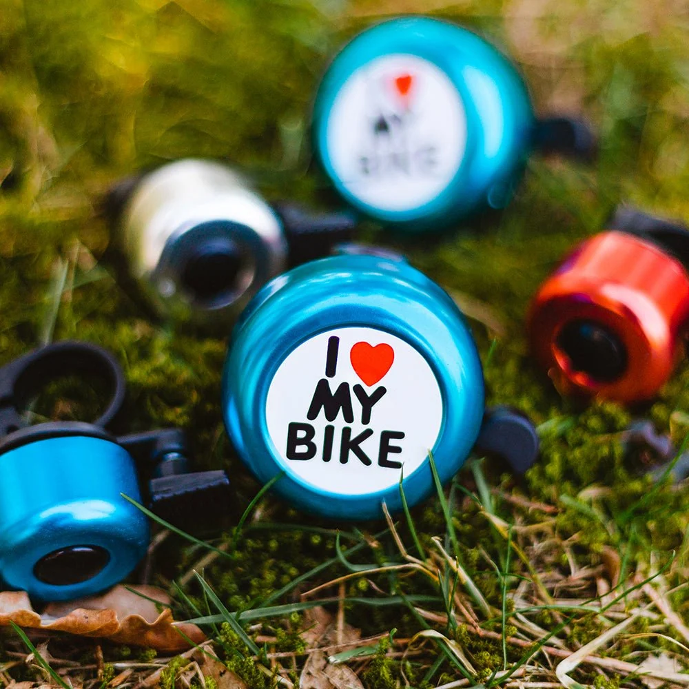 Campainha de bicicleta I love my bike Forever Outdoor – Prateada