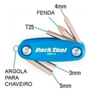 Canivete Com Ferramentas Bike Park Tool Aws-14 6 Funções