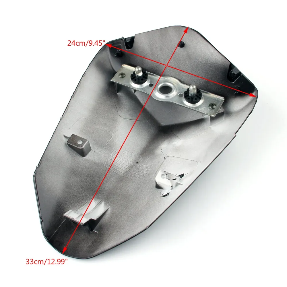 Capa de carenagem do banco traseiro capuz para kawasaki zx6r zx 636 2009-2018 genérico