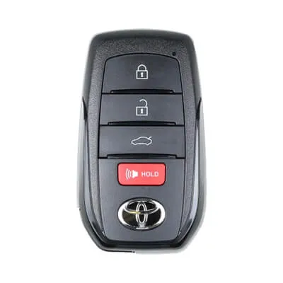 Capa de Chave Inteligente Toyota 2021-2025, 4Botões Compatível com Placas KeyDiy e Xhorse