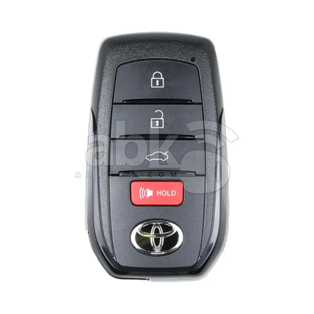 Capa de Chave Inteligente Toyota 2021-2025, 4Botões Compatível com Placas KeyDiy e Xhorse