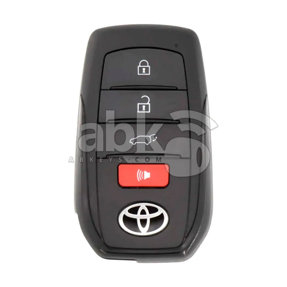 Capa de Chave Inteligente Toyota 2021-2025, 4Botões