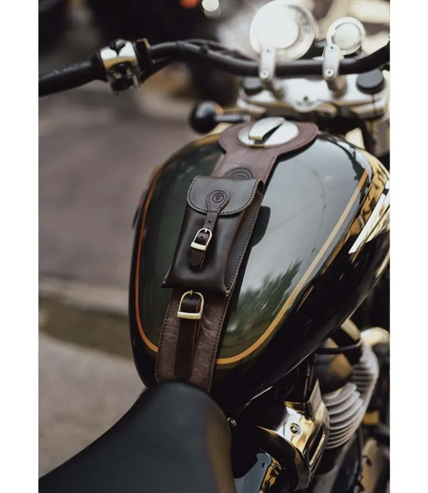 Capa de Tanque com Bolsa para Super Meteor 650 - Cafe Twin x Trip Machine Castanho