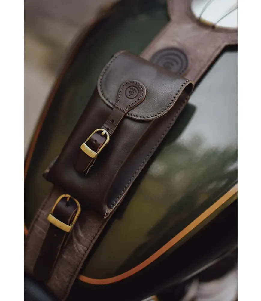 Capa de Tanque com Bolsa para Super Meteor 650 - Cafe Twin x Trip Machine Castanho
