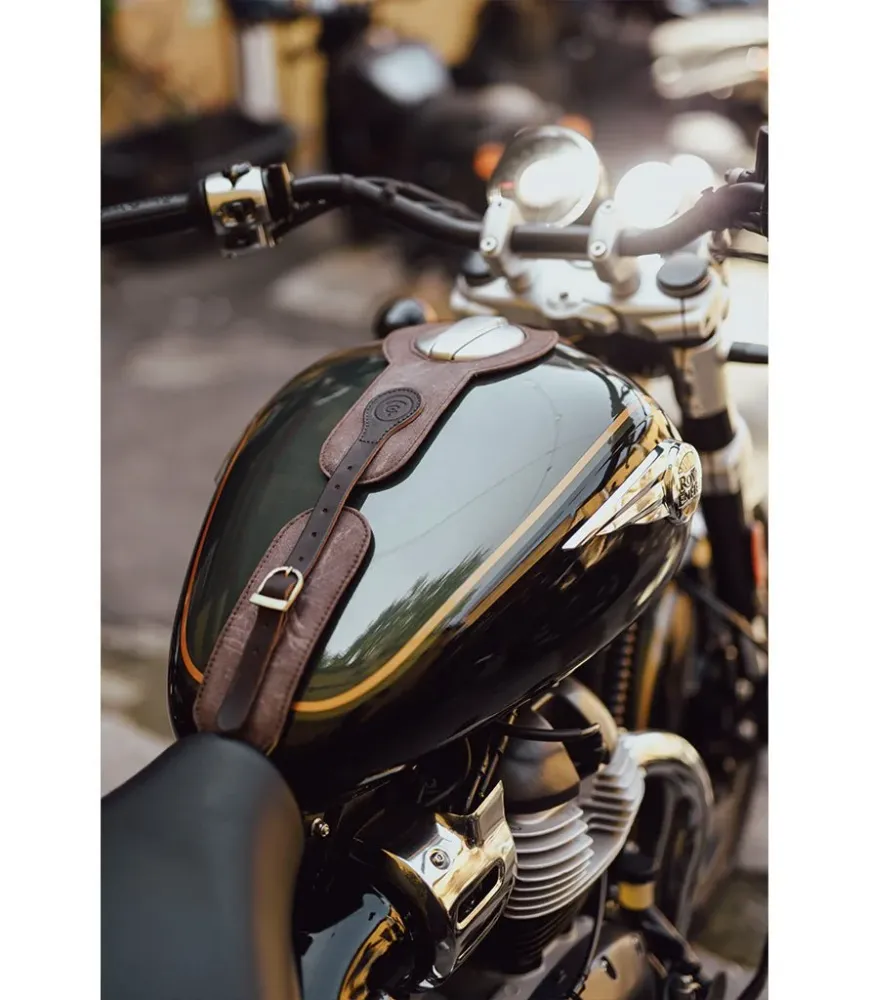 Capa de Tanque para Super Meteor 650 - Cafe Twin x Trip Machine - Castanho