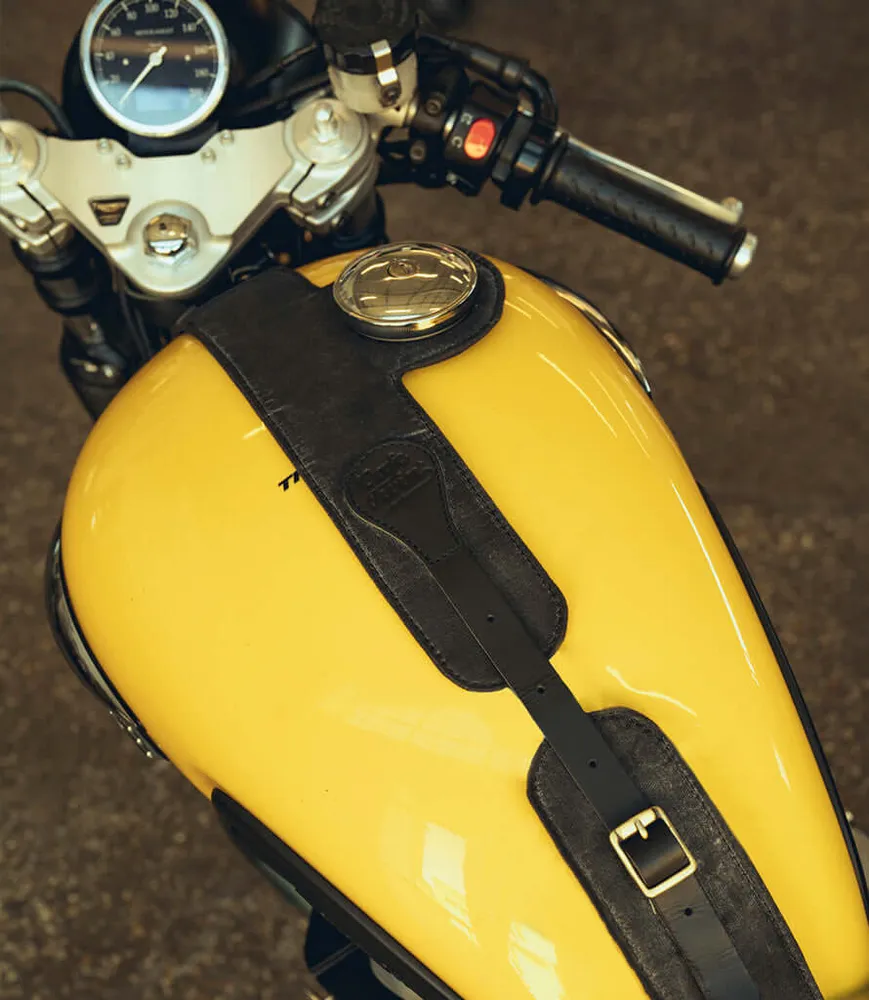 Capa de Tanque Preto para Triumph - Cafe Twin x Trip Machine