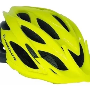 Capacete Ciclismo Bike Absolute Wild Led Amarelo/Preto M/G