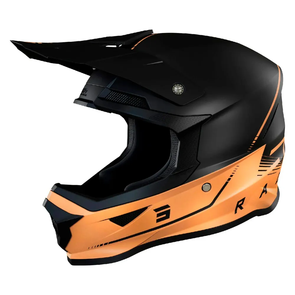 CAPACETE SHOT FURIOUS DRAW 3.0 PRETO / BRONZE MATE