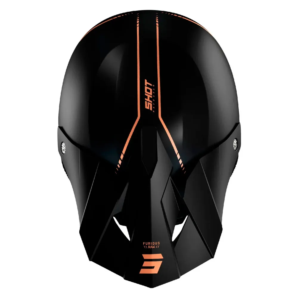 CAPACETE SHOT FURIOUS DRAW 3.0 PRETO / BRONZE MATE