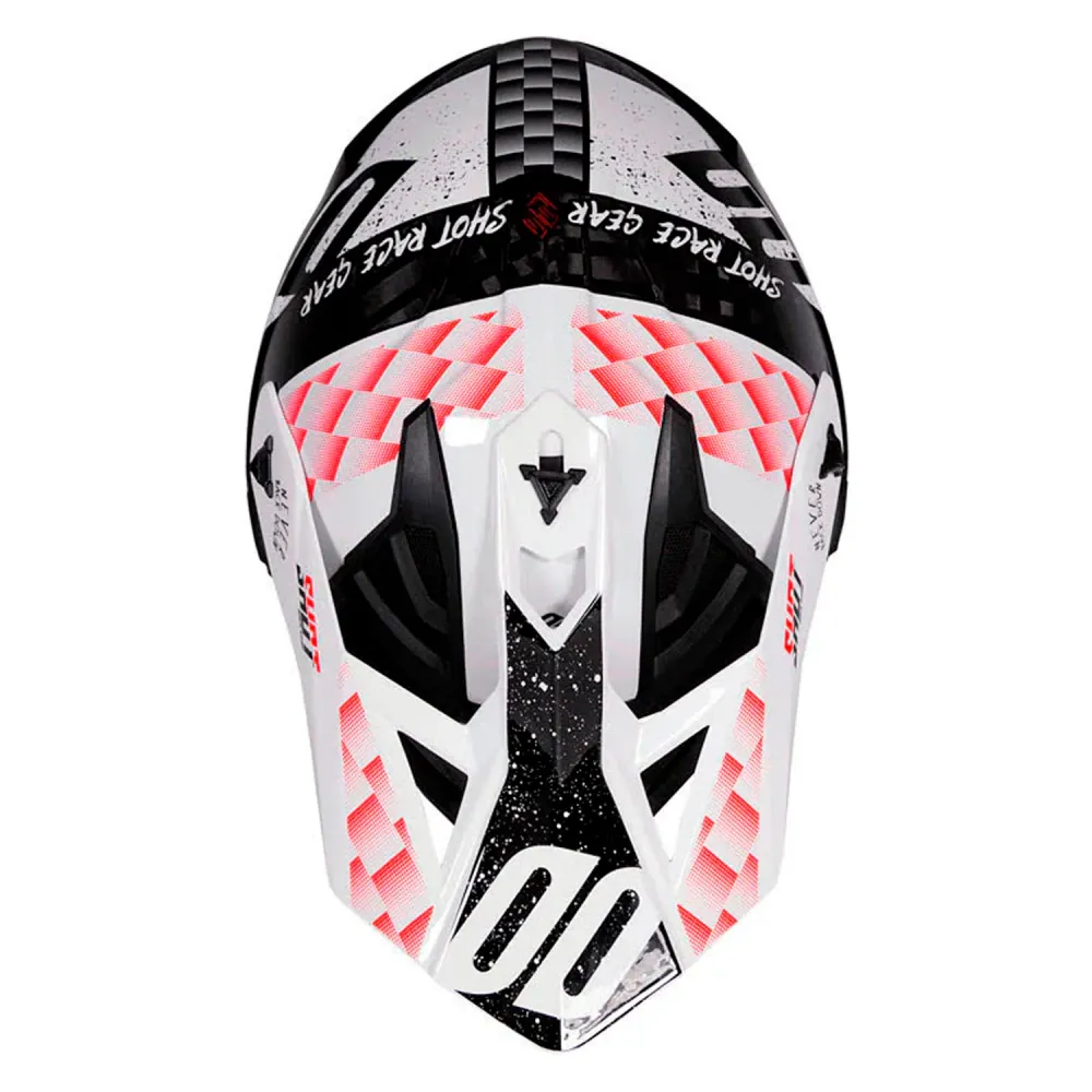 CAPACETE SHOT LITE CARBON RUSH CARBONO / PRETO / VERMELHO