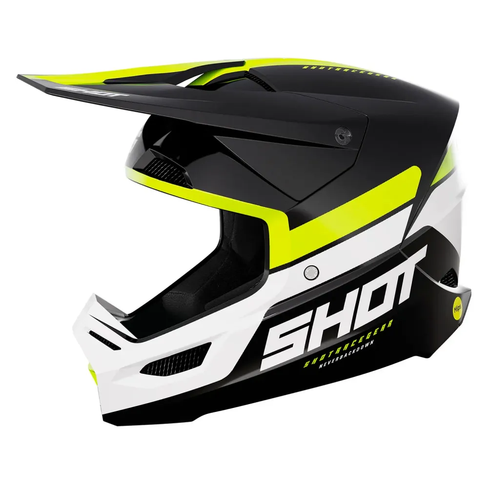 CAPACETE SHOT RACE IRON AMARELO NEON BRILHANTE