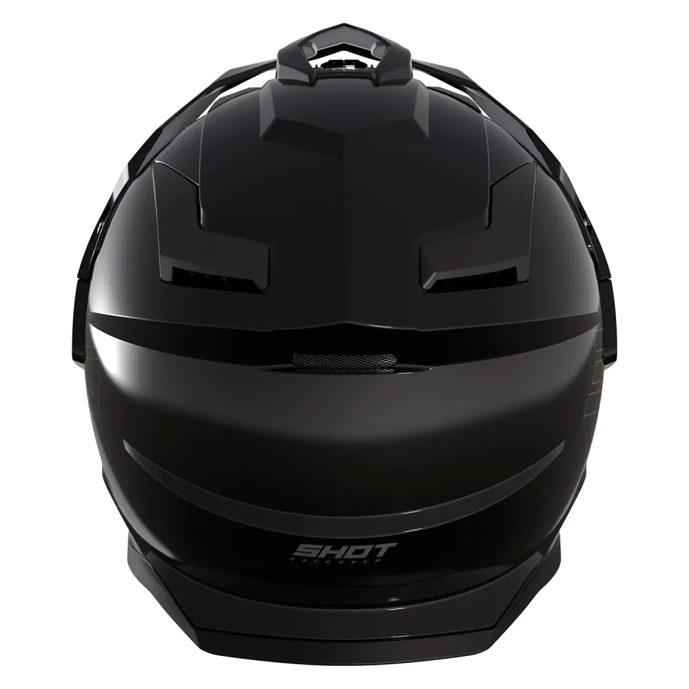 CAPACETE SHOT TREK SOLID PRETO BRILHANTE
