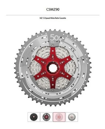 Cassete Sunrace 12v Mz90 11x50d P/ Eagle Gx Sram Shimano