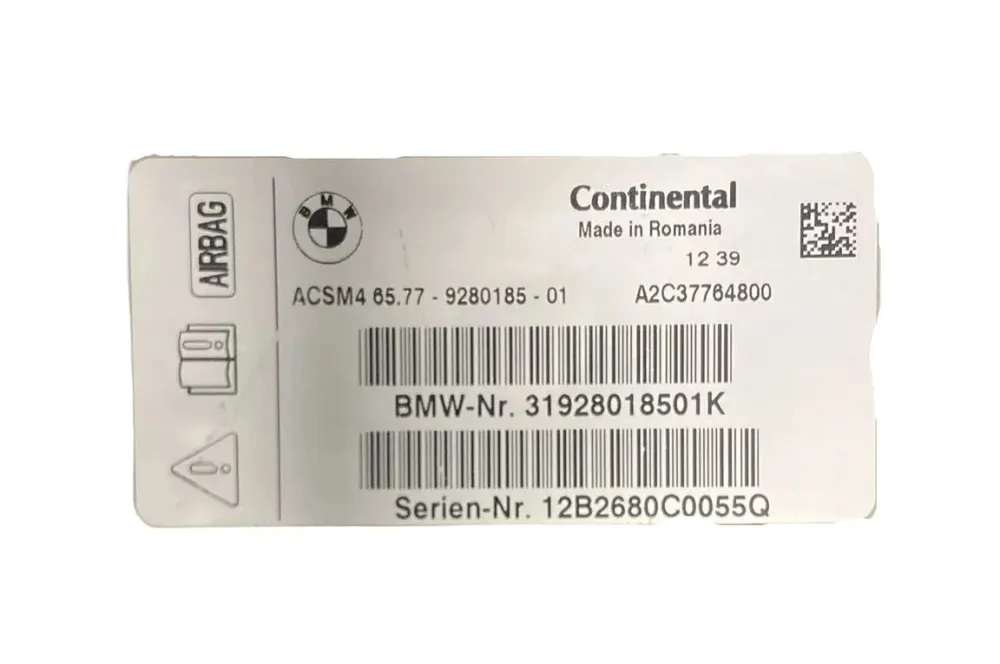 Centralina de airbag bmw x3 f25 cod. a2c37764800 (2010 > 2017)