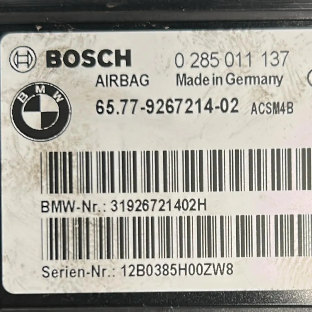 Centralina AirBag BMW Serie 1 (F20) cod.9267214-02 (2011 > 2019) cod.0285011137