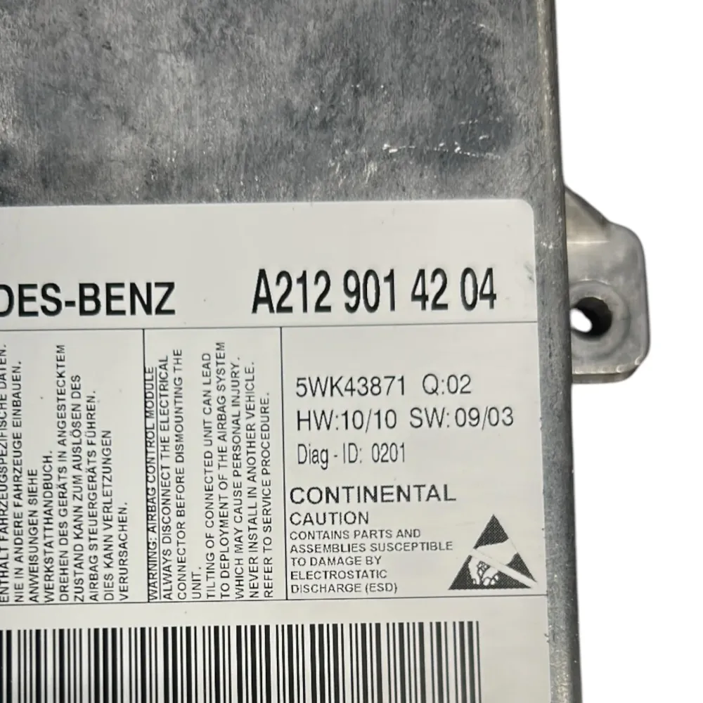 Centralina AirBag Mercedes Benz Classe E (W212) cod.A2129014204 (2009 > 2016)