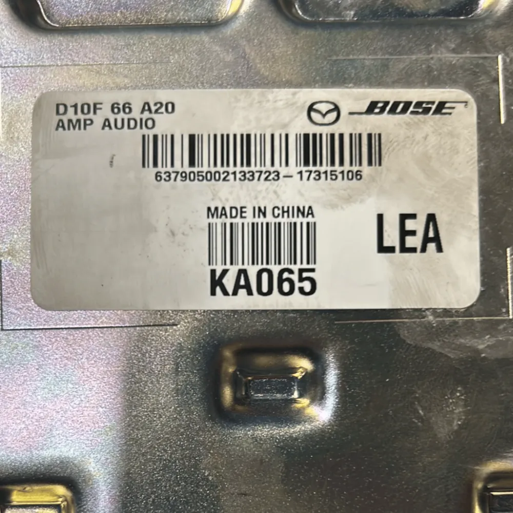 Centralina Amplificatore Audio Mazda CX-3 cod:D10F66A20 (2015 >)