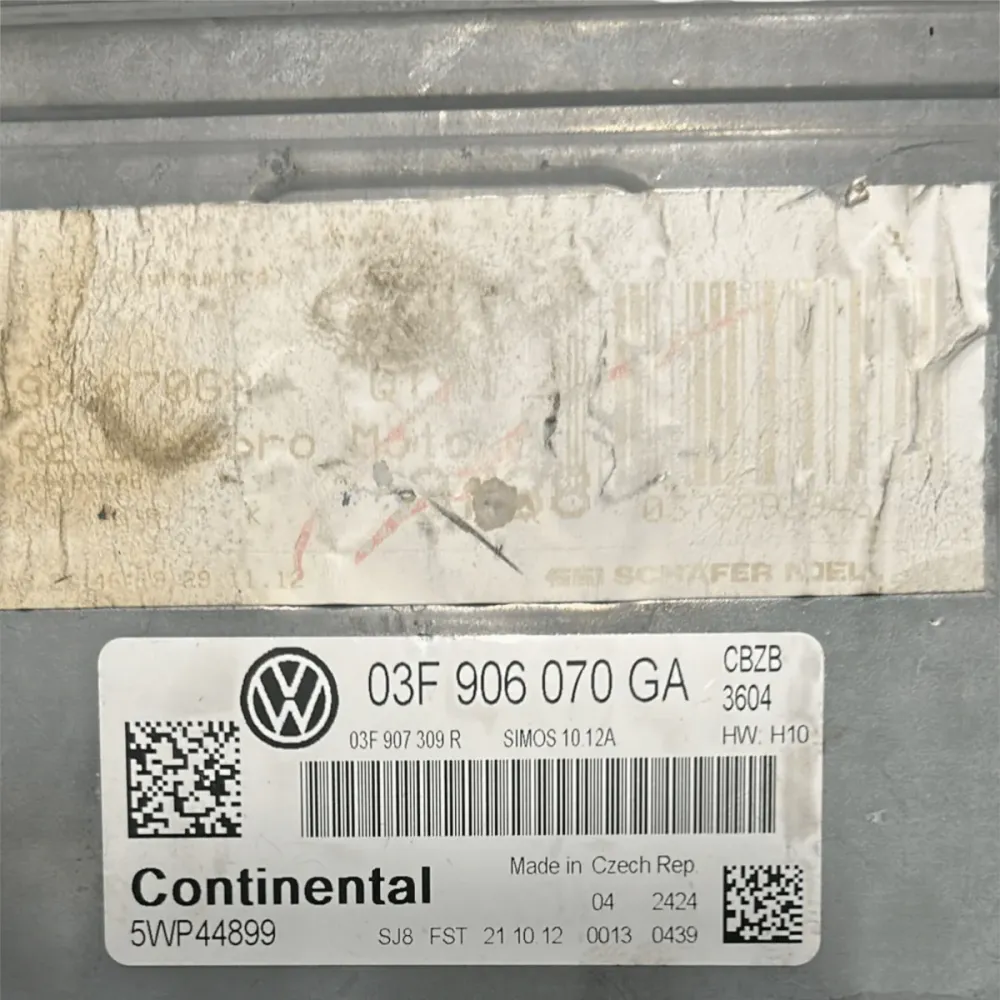 Centralina ECU motor volkswagen golf vi 1.6 diesel cod:03f906070ga (2008 > 2012)