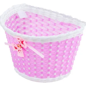 Cesta Cestinha Dianteira Plástico De Bike Infantil Rosa