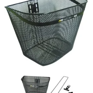 Cesta Oval Dianteira Para Bicicletas Aro 26 Com Suporte