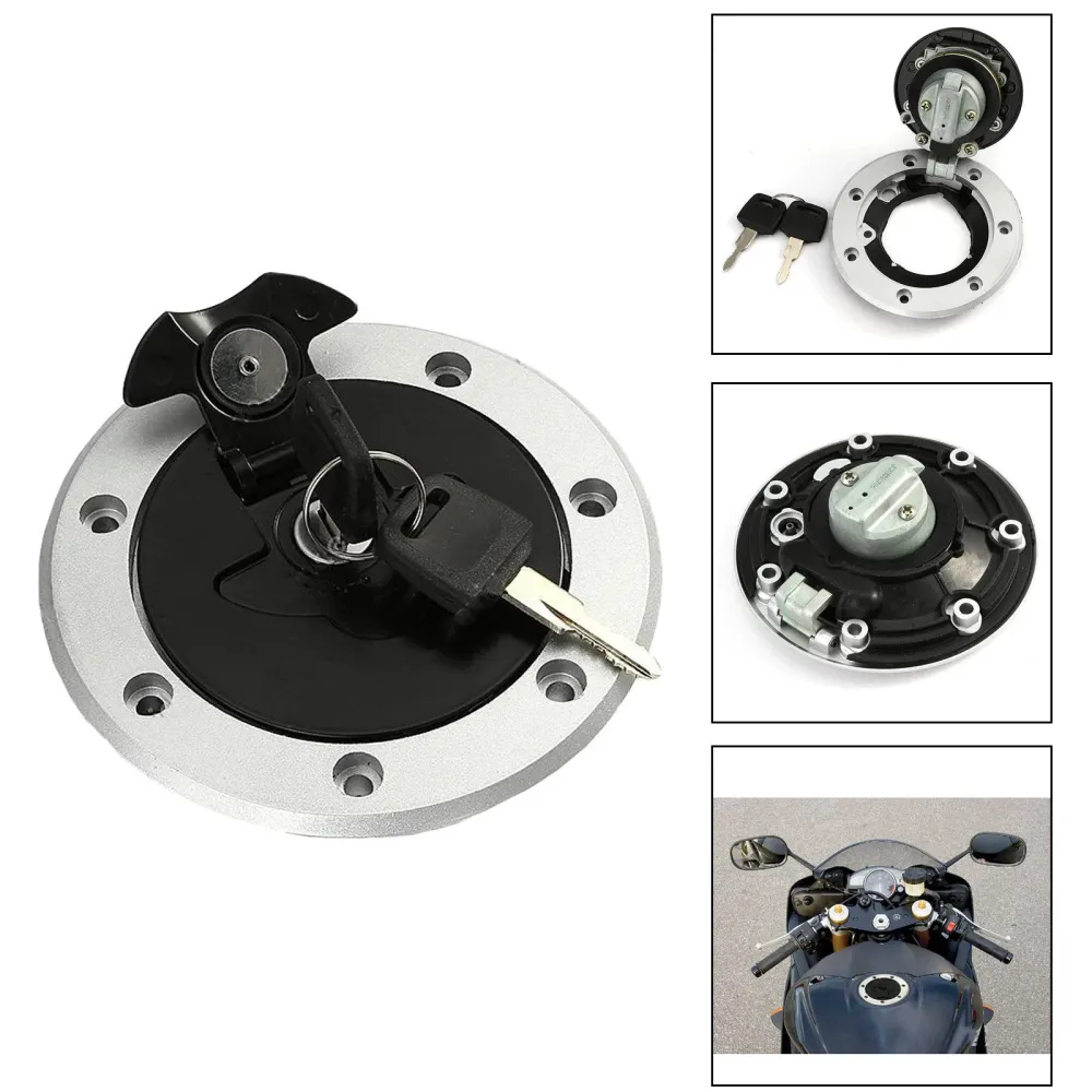 Chave de bloqueio de tampa de gás combustível bronzeado para Kawasaki ZR400-D1 ZR250 ZXR750 GPZ ZX-11 ZZR1100 GENERIC