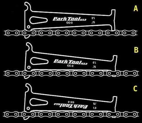 Chave Park Tool Medidor Desgaste Dilatação Corrente P/ Bike