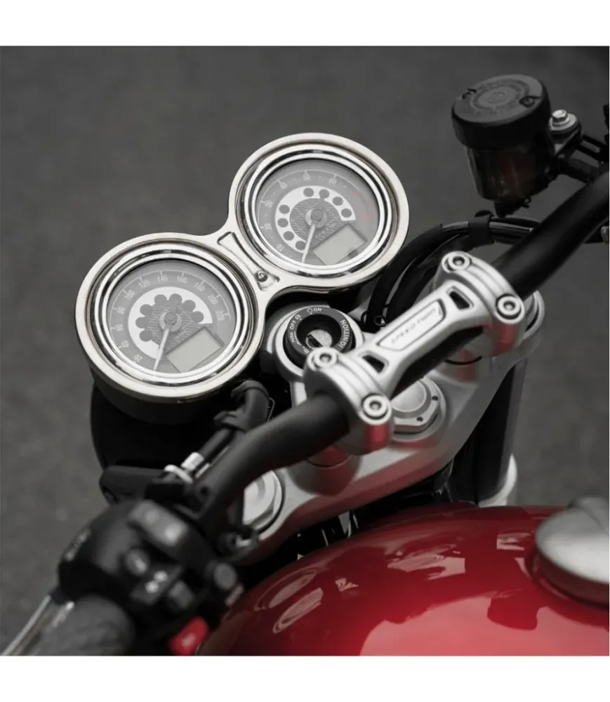Cobertura de Velocímetro para Triumph T120/T100/Speed Twin/Thruxton Cromada