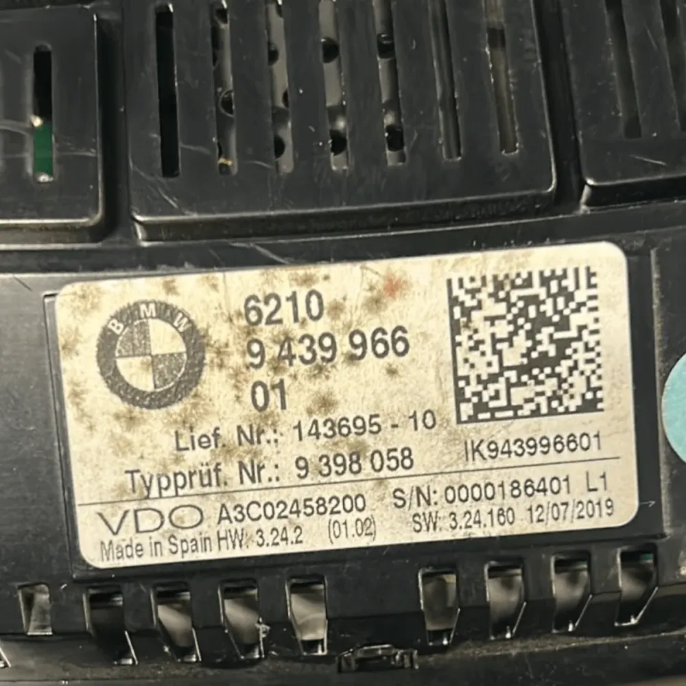 cockpit virtual bmw x3 g01 2.0 diesel cod:9398058 (2017 > 2024)