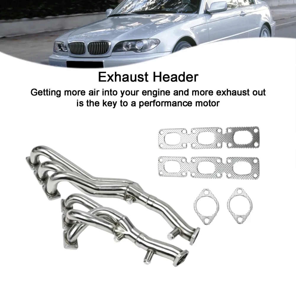 Coletor de cabeçalho de escape FIT BMW E46 E39 Z4 2.5L 2.8L 3.0L L6 2001-2006