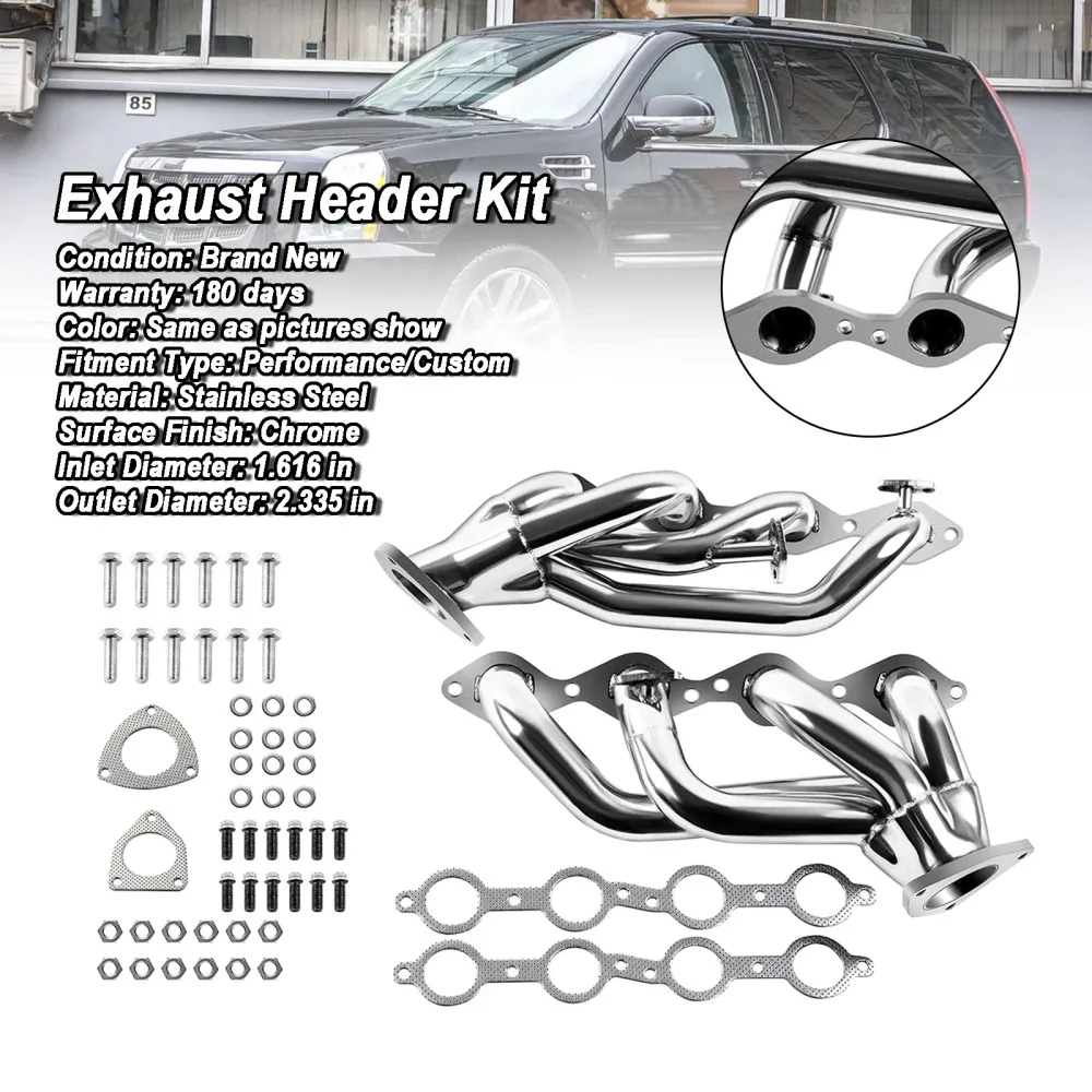 Coletor de cabeçalho FAT FIX Chevy Silverado 1500HD 2001-2003 FIT GMC SIERRA 1500