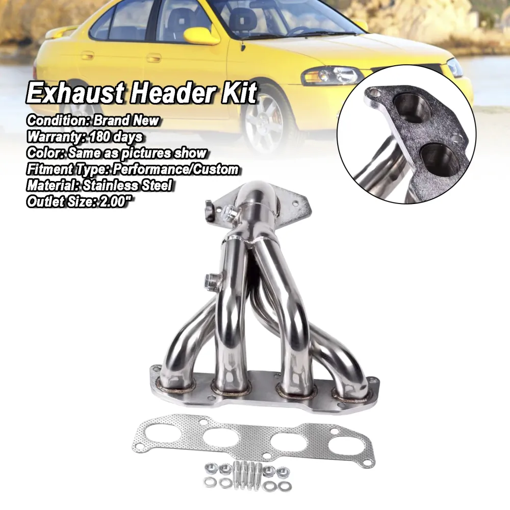 Coletor de cabeçalho de ço inoxidável ajuste nissan Sentra 2.5L Ser 2002-2005