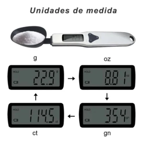 Colher Digital Dosador Medidor Balanç Inox Alta Precisão