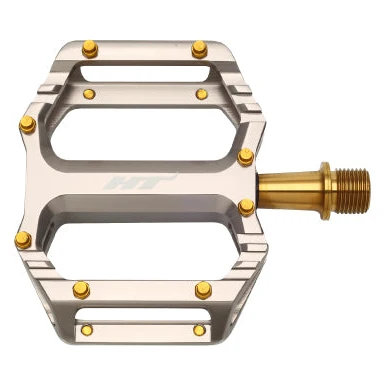 HT COMPONENTS AR09T Pedais planos de titânio Cinzento