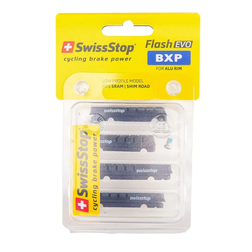 Conjunto de 4 patins de alumínio SWISS STOP FLASH EVO azul