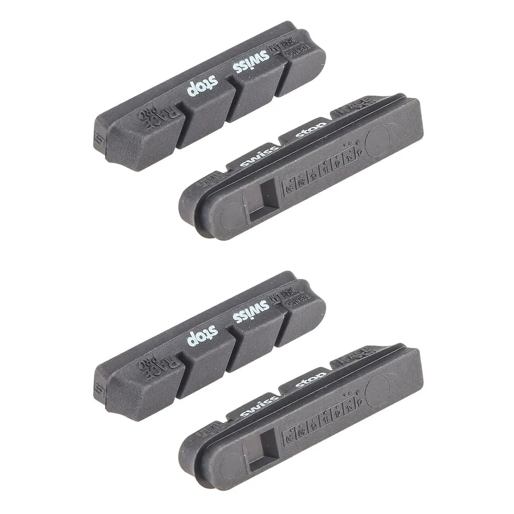 Conjunto de 4 patins SWISS STOP CAMPAGNOLO RACE PRO Alumínio preto