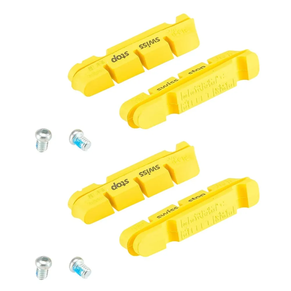 Conjunto de 4 sapatos SWISS STOP FLASH Amarelo carbono
