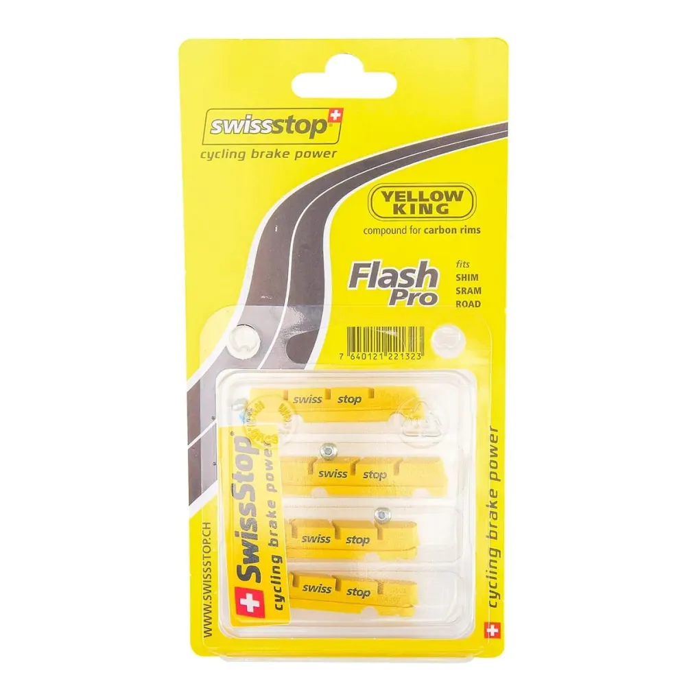 Conjunto de 4 sapatos SWISS STOP FLASH Amarelo carbono