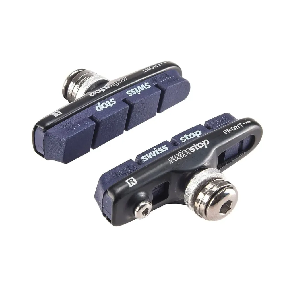 Conjunto de 2 suportes de alumínio para patins SWISS STOP ORGANIC FLASH PRO BLUE