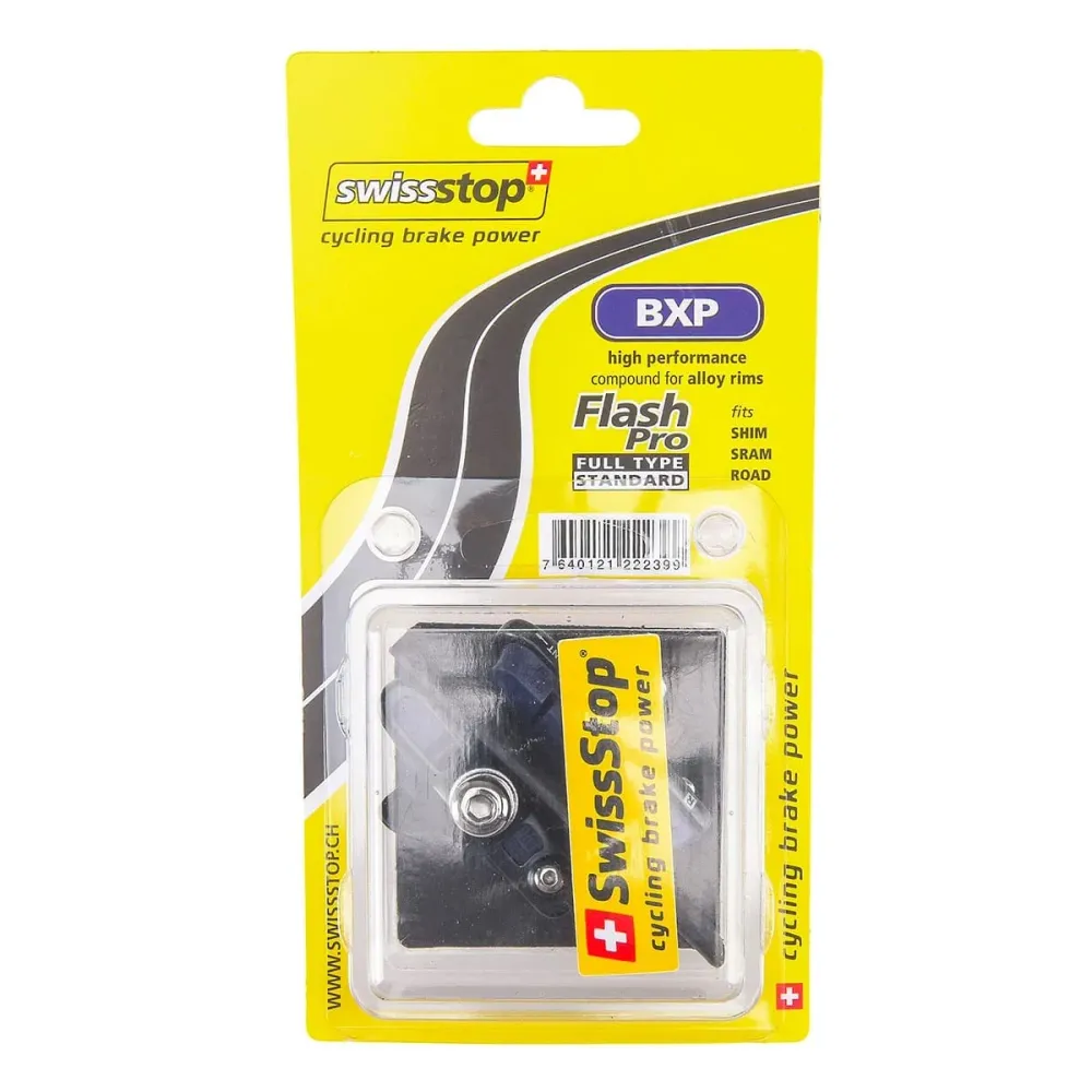 Conjunto de 2 suportes de alumínio para patins SWISS STOP ORGANIC FLASH PRO BLUE