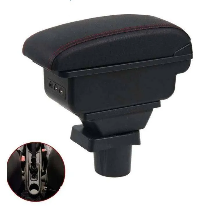 Console central com apoio de braço premium e 3 portas USB Chevrolet Spark GT