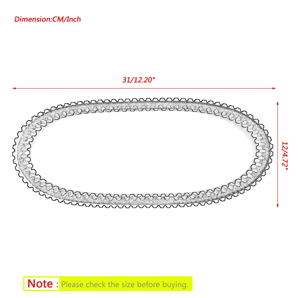 Correia de acionamento 735oc x 18W para Honda SCV 100 Lead JF11 03-07 Scooter 23100-GCC-771 Genérico