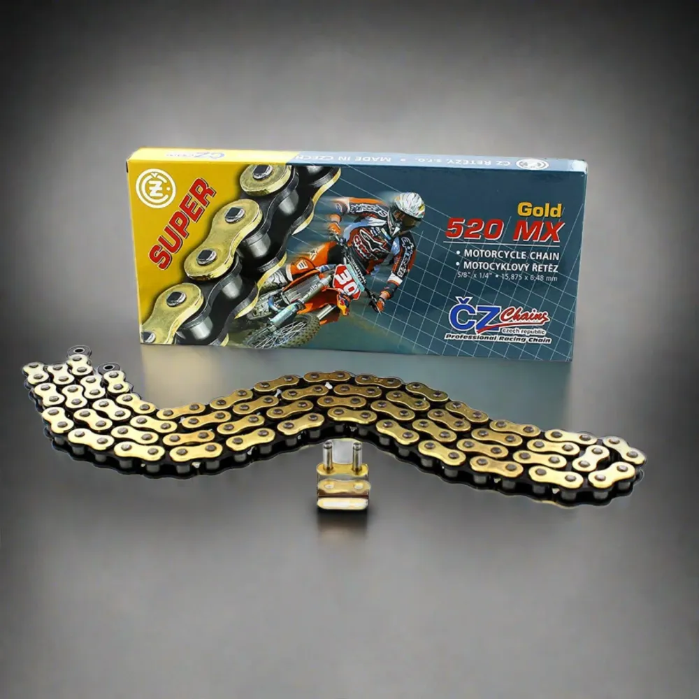 CORRENTE CZ CHAINS 520 MX RACING - 118 ELOS